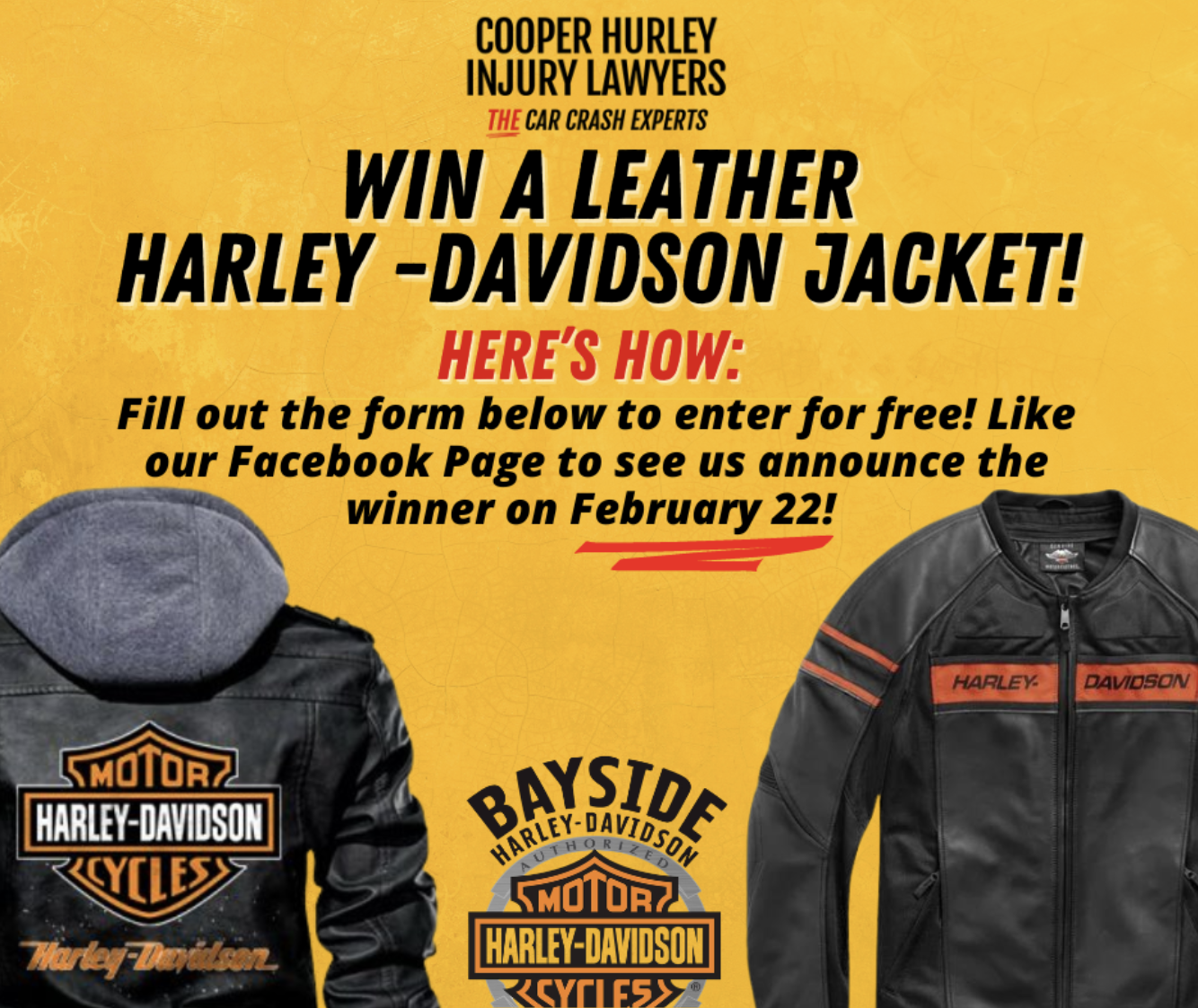 Harley Davidson Raffle Cooper Hurley Injury Lawyers